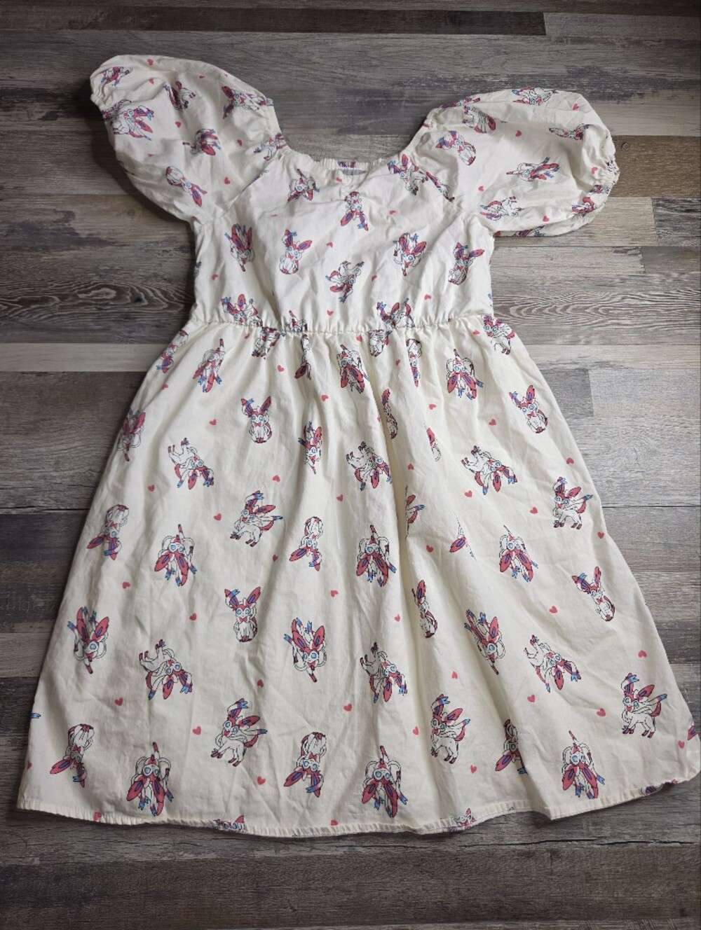 Pokemon Evee Dress Girls XL Smocked